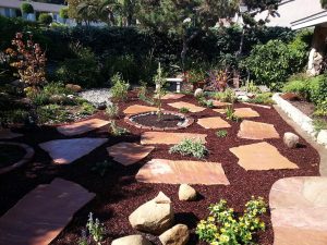 Flagstone in Landscape Garden