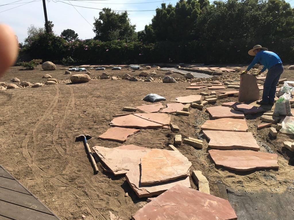 Landscaper Installed Flagstone | Landscapers Santa Barbara