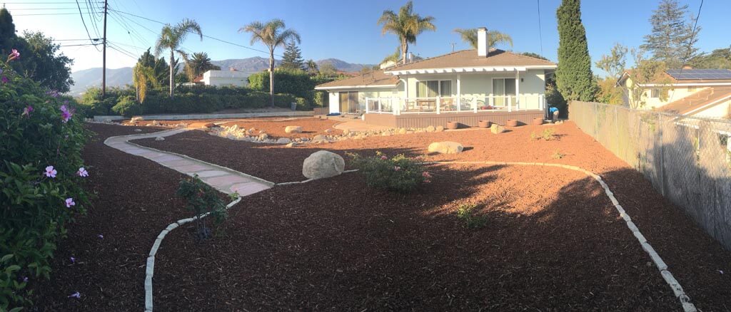 Dry River Bed landscape Designed | Gardeners Santa Barbara