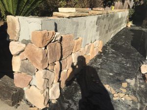 Landscape walls installation by SBevolutionlandscape