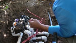 Irrigation valves installation