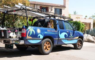 Truck loaded with a few tools and materials (1)