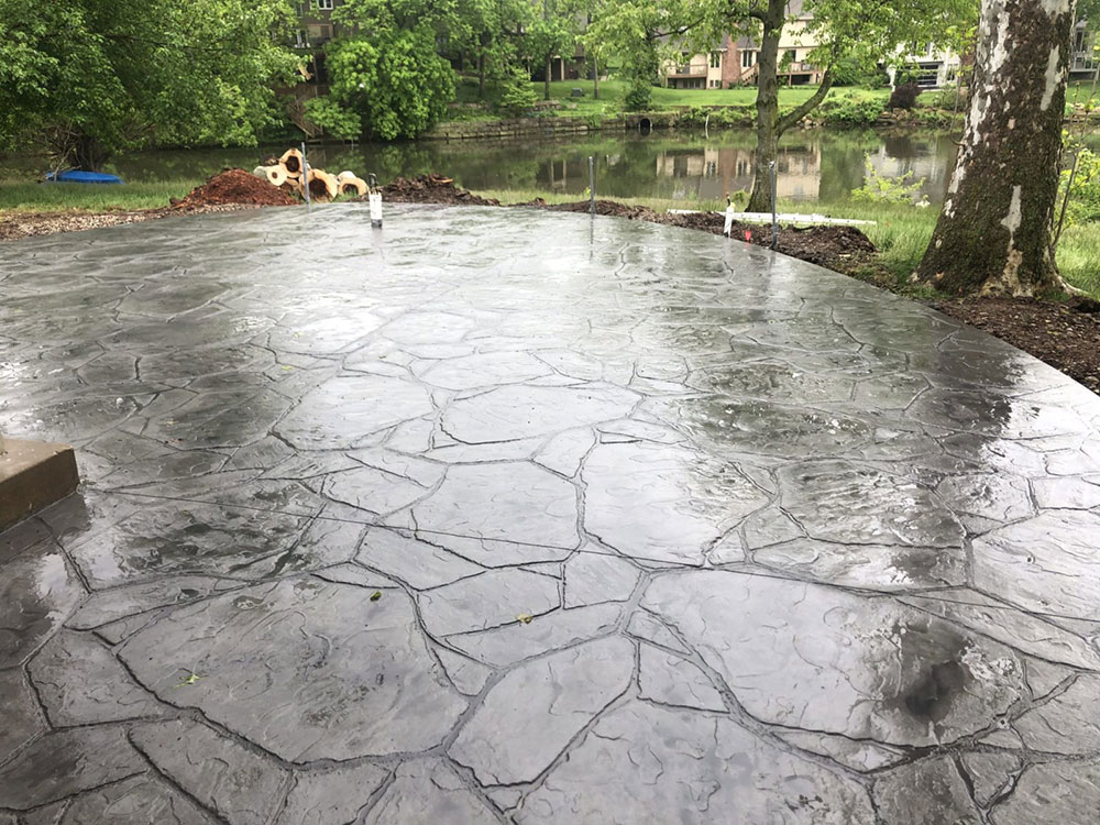 Stamped concrete